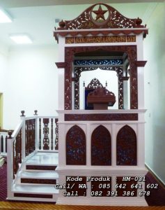 Mimbar Masjid Ukiran Mewah Besar