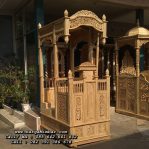Model Mimbar Masjid Ukiran Minimalis Jati