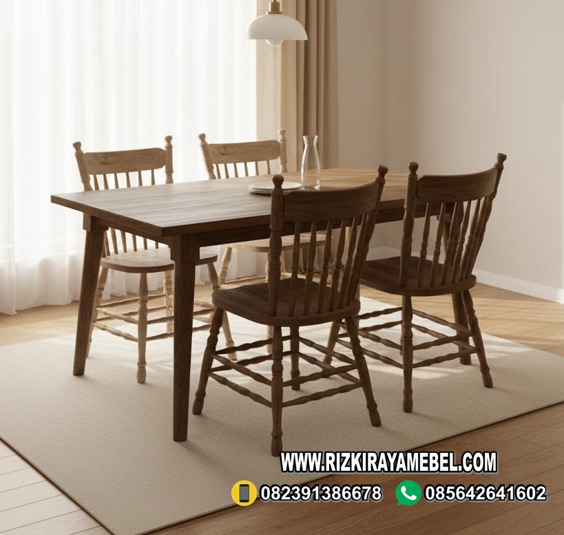 Kursi Meja Makan Klasik Kayu Jati