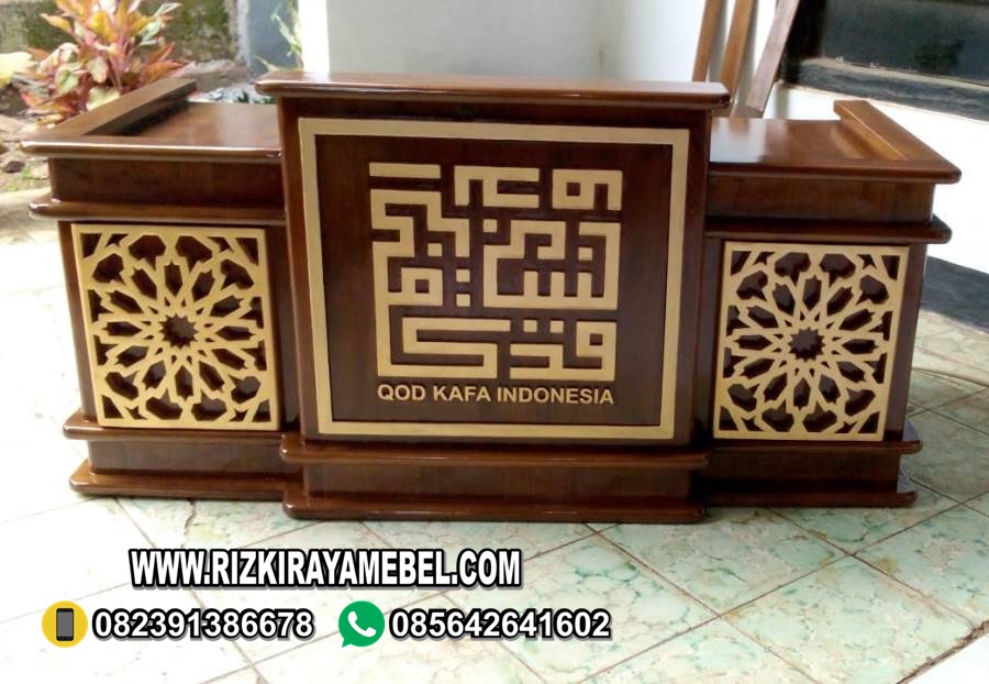 Mimbar Duduk Majelis Minimalis Khat Kufi