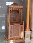 Mimbar Masjid Minimalis Ukiran Jepara Terbaru