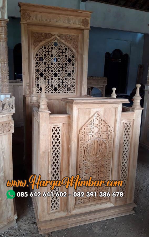 Mimbar Minimalis Podium Tanpa Atap