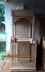 Model Mimbar Masjid Minimalis Modern Jati Jepara