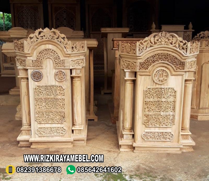 Podium Khutbah Ukir Kaligrafi Jepara