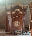 Podium Pidato Mimbar Masjid Ukiran Kayu Jati