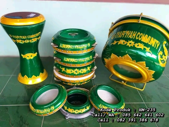 Set Rebana Hadroh Ukir Model Habsyi Jepara