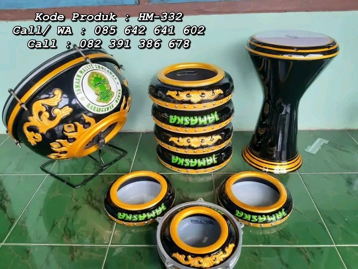 Set Rebana Hadroh Ukiran Kayu Jepara