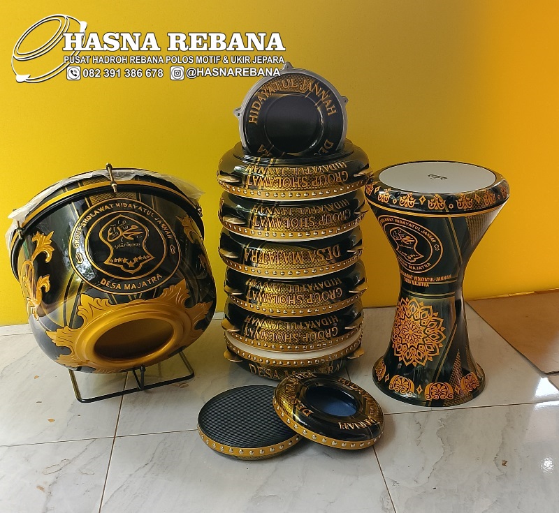 Set Rebana Hadroh Ukiran Model Terbaru