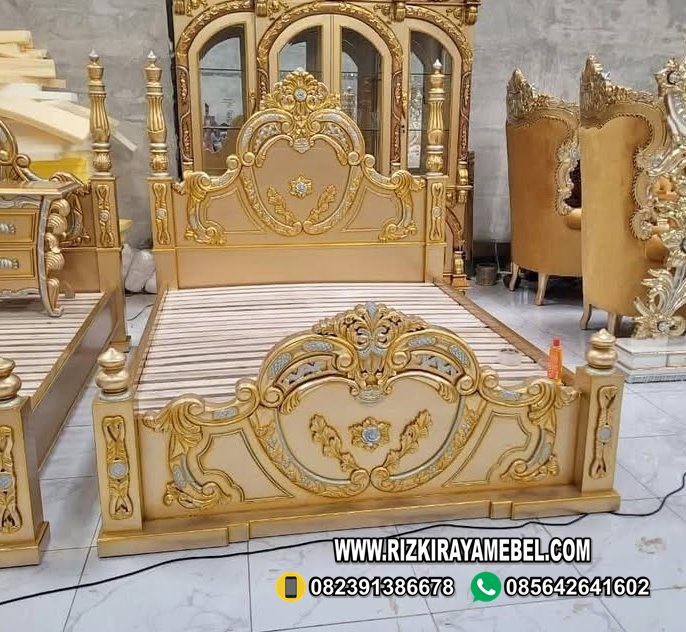 Tempat Tidur Mewah Ukiran Jati Jepara